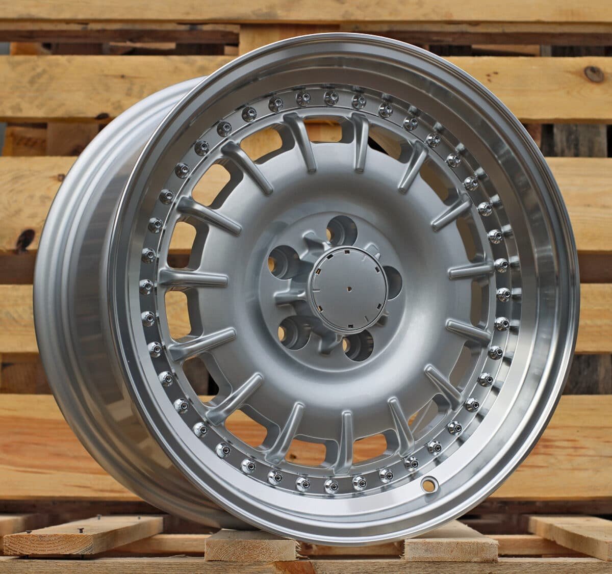 Mercedes Classic Lip Style B1855 Felger Silver Polished Lip 17"