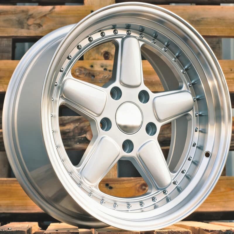 17" BMW AC Schnitzer Style Kant Felger Silver Polished Lip