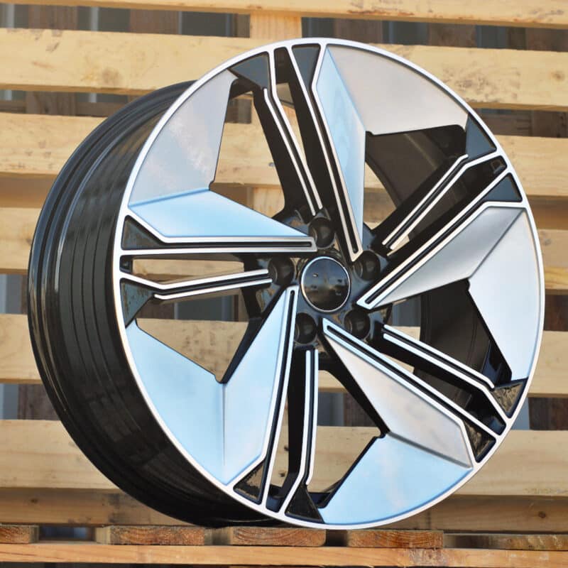 Audi Hybrid Forged Felger Silver Shining Black 19 Tommer 5x112 ET35