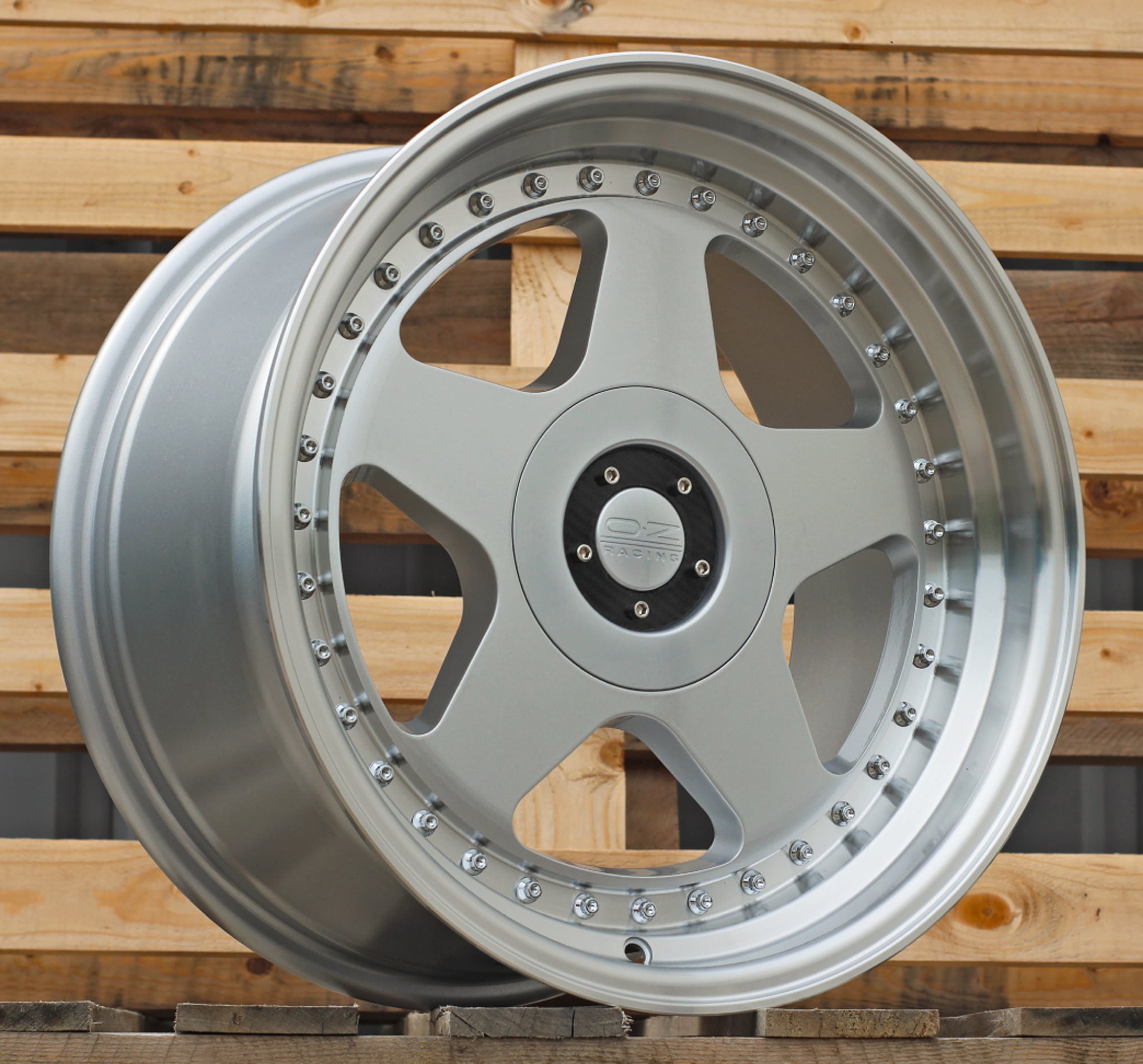 17″ BMW OZ Style Kant Felger Silver Polished Lip