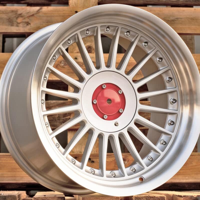 BMW felger R17 Alpina Style Silver med polert kant