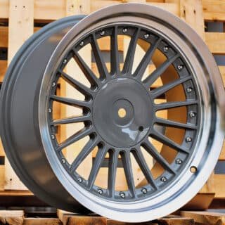 BMW felger R17 Alpina Style Graphite med polert kant
