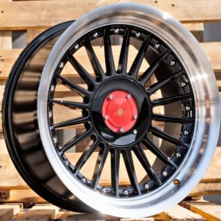 BMW felger R17 Alpina Style Black med polert kant